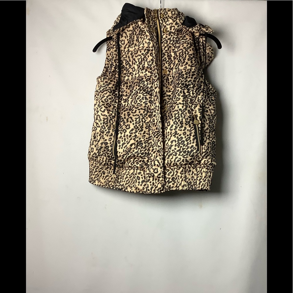Calvin Klein Animal PrintPuffy HoodedVest